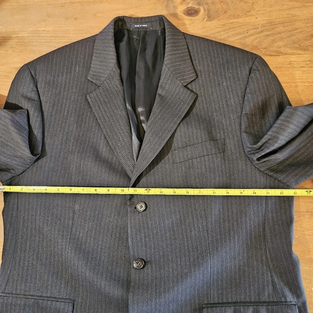 Ralph Lauren Blue Label Men's 100% Wool Blazer Sport Coat Jacket Size 44R Gray